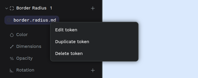 Tokens edit